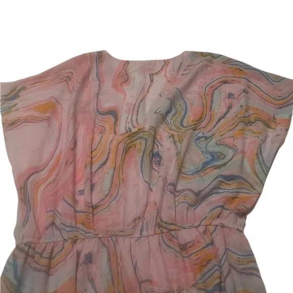 Buddy Love Light Pink Marble Private Yacht Maxi Dress NWT Sz L - Picture 12 of 13